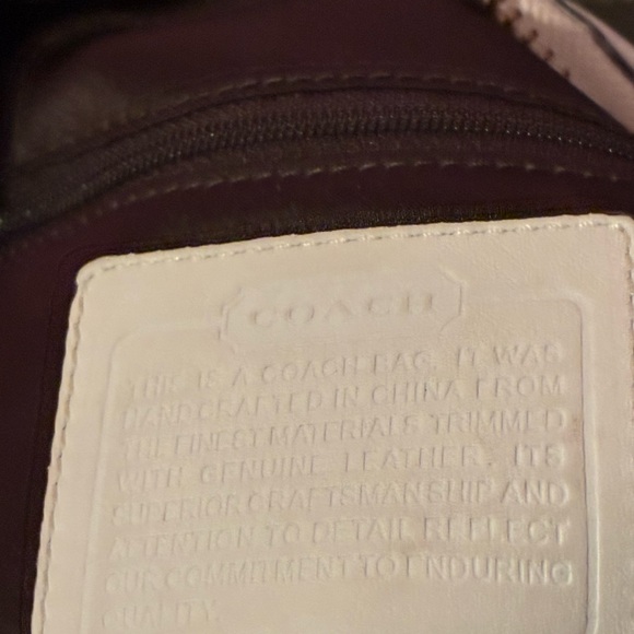 Coach Brown and Cream Signature Shoulder Bag - Picture 6 of 7